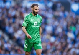 Germán Pezzella con la camiseta del Real Betis