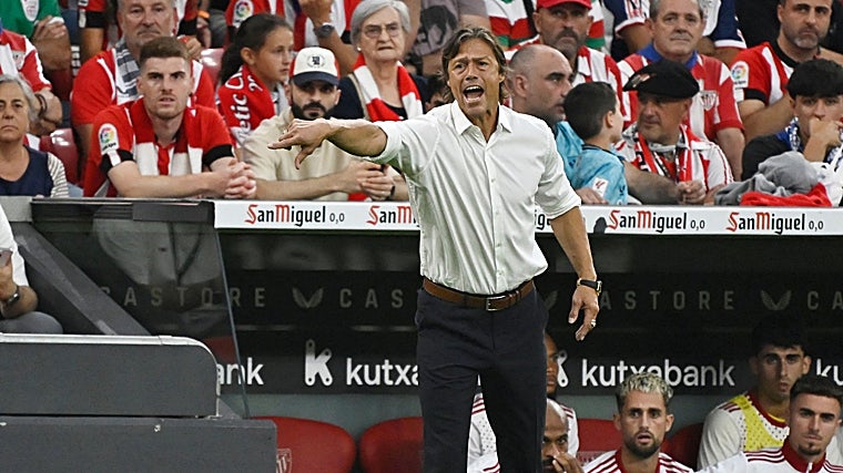 El entrenador del Sevilla FC, Matías Almeyda
