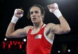 Imane Khelif, durante los Juegos Olímpicos de París