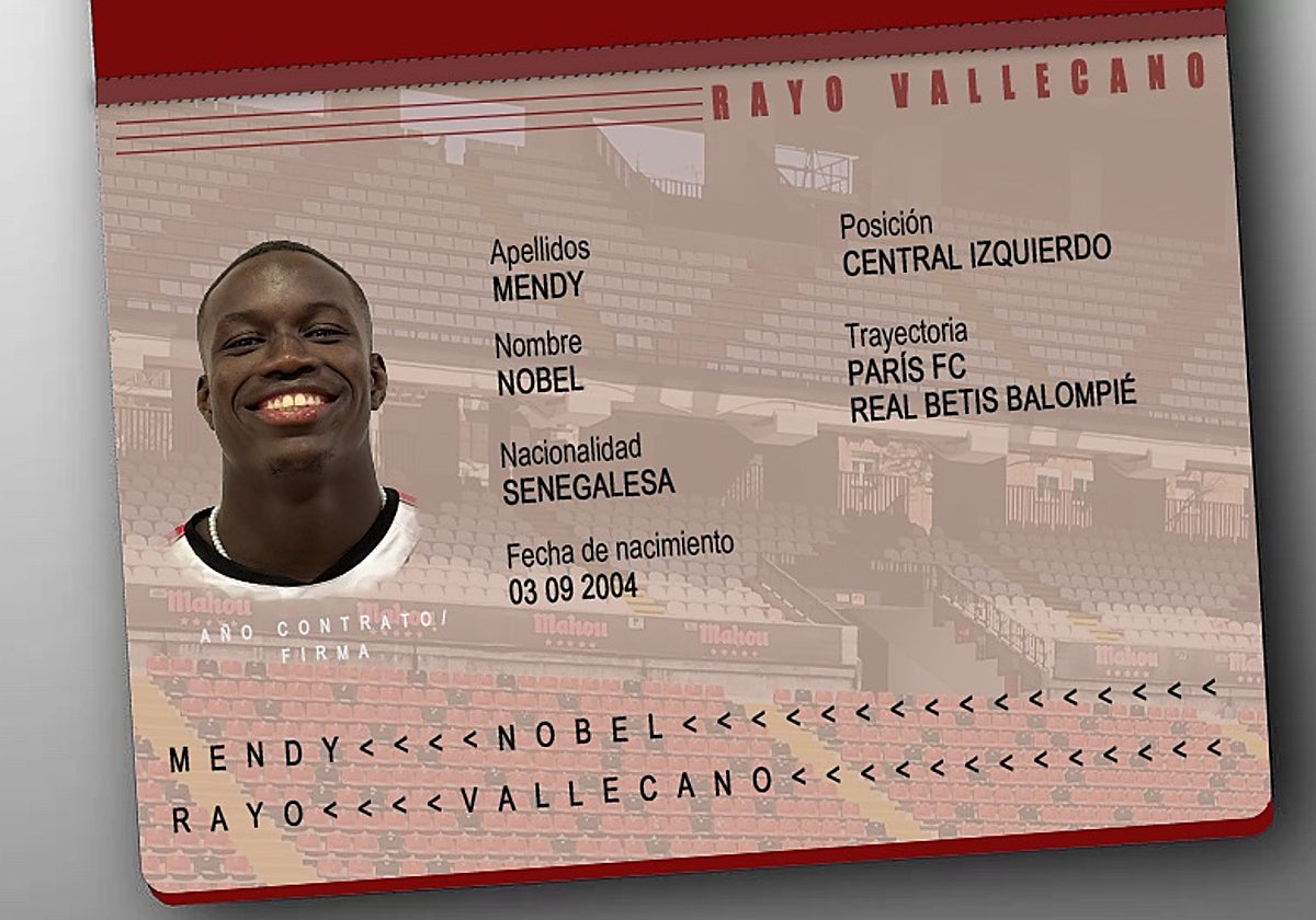 Oficial: Nobel Mendy, nuevo jugador del Rayo Vallecano