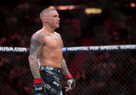Dustin Poirier en uno de sus combates