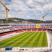 Laporta quiere jugar en el Johan Cruyff con un VAR de quita y pon