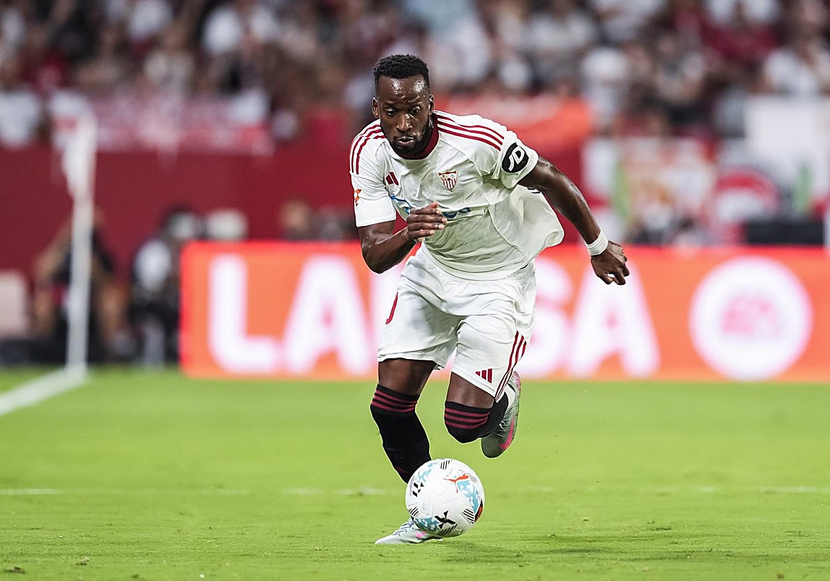 Lukebakio, durante el partido Sevilla - Getafe del pasado lunes