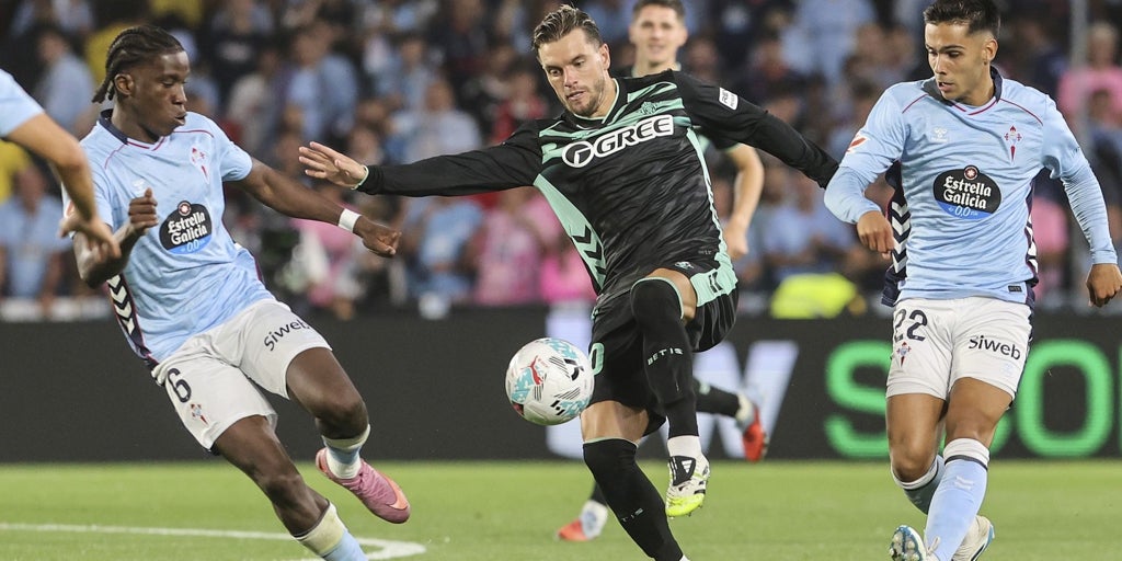 Celta - Betis, las notas de los jugadores: aerolíneas Bartra patrocina un trabajado empate