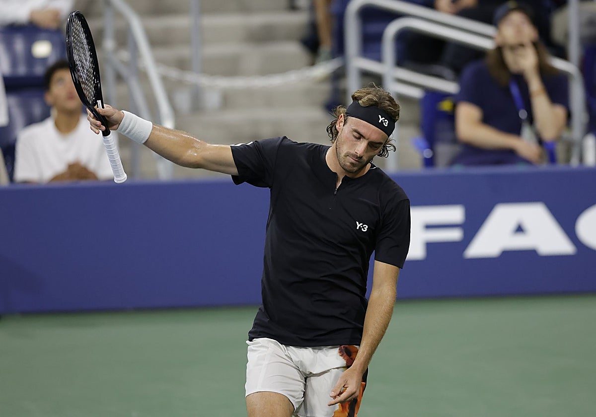 Tsitsipas, durante el encuentro ante Altmaier