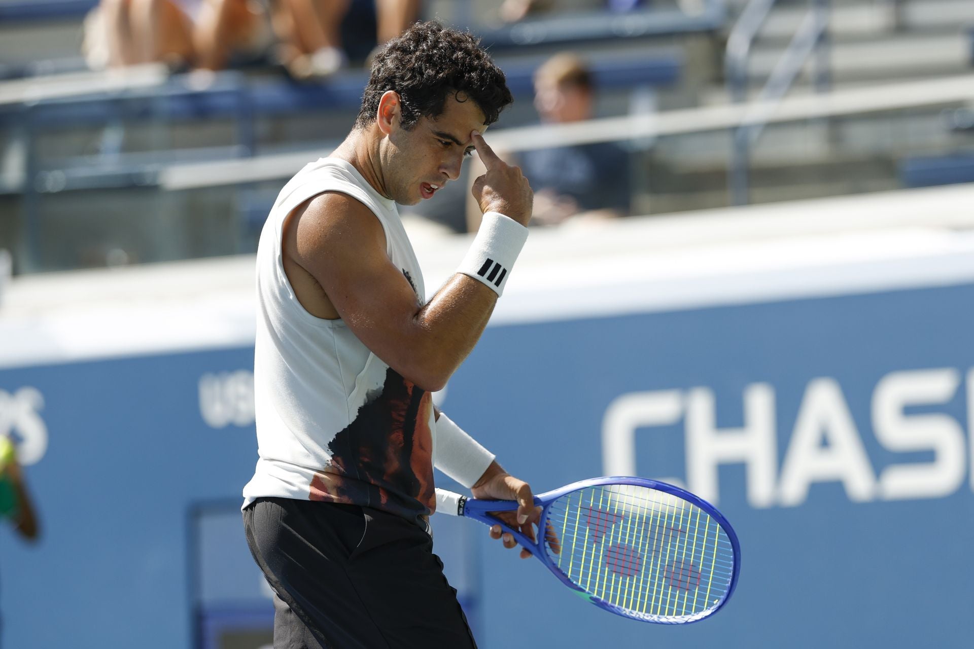 Jaume MUnar, durante el partido en el US Open