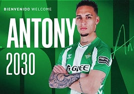 Oficial: Antony ya es jugador del Betis hasta el 2030