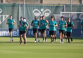 Último entrenamiento en el Betis antes del parón en LaLiga