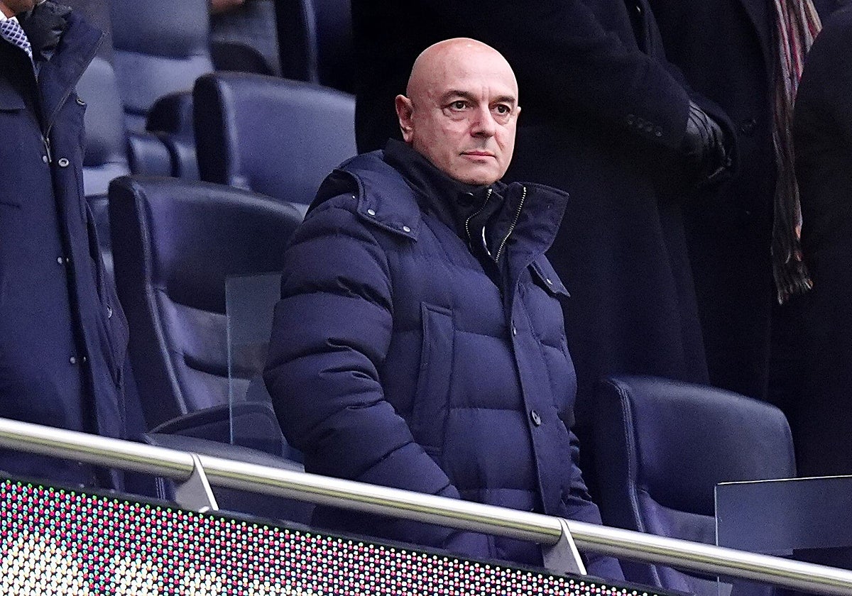 Daniel Levy, durante un partido del Tottenham