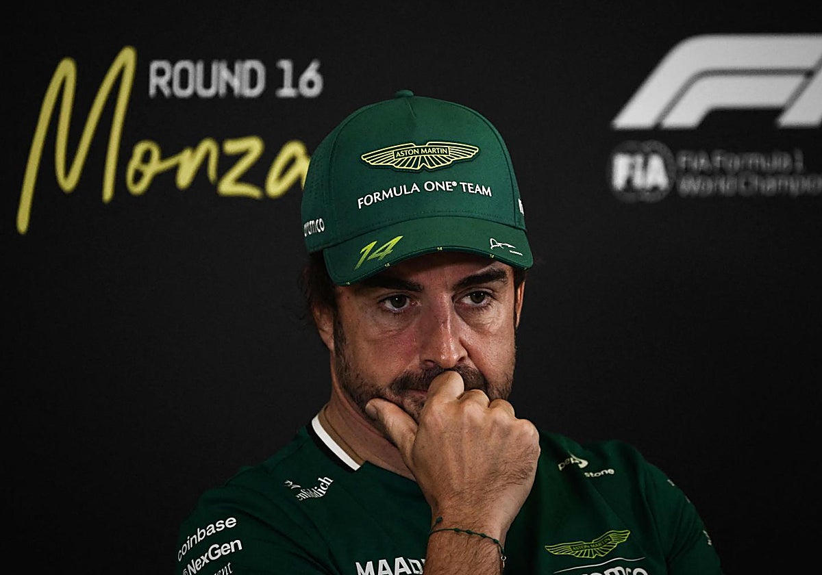 Alonso, en el circuito de Monza