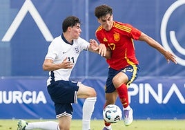 Manu González y Morante, titulares con España sub 19 en el tenso encuentro ante Inglaterra (3-3)