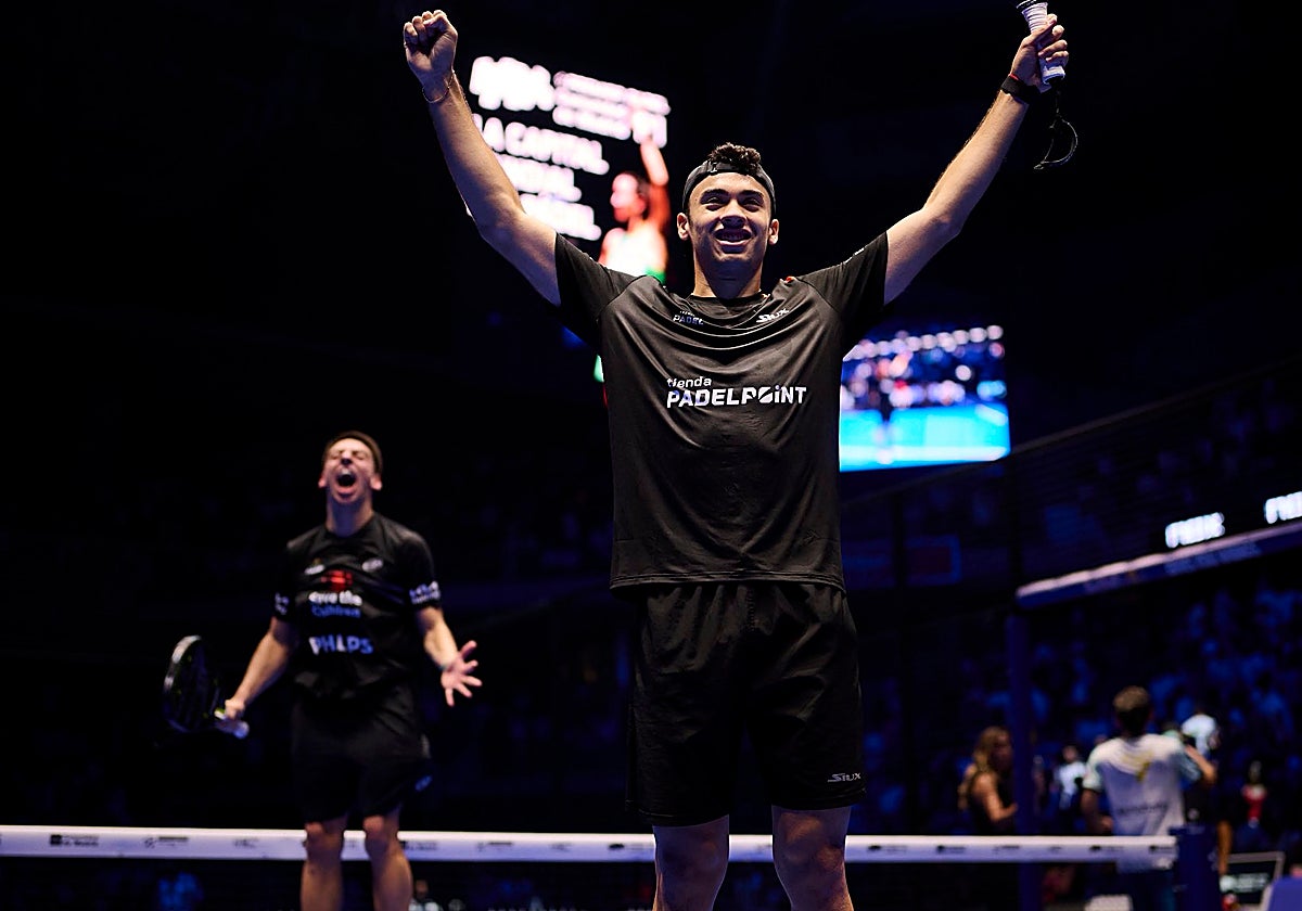 Leo Augsburger y Martín Di Nenno celebrando el pase a la final