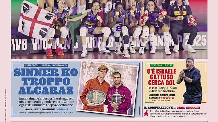 El triunfo de Alcaraz ante Sinner en Nueva York pone el mundo a sus pies: «Rey Carlos VI»