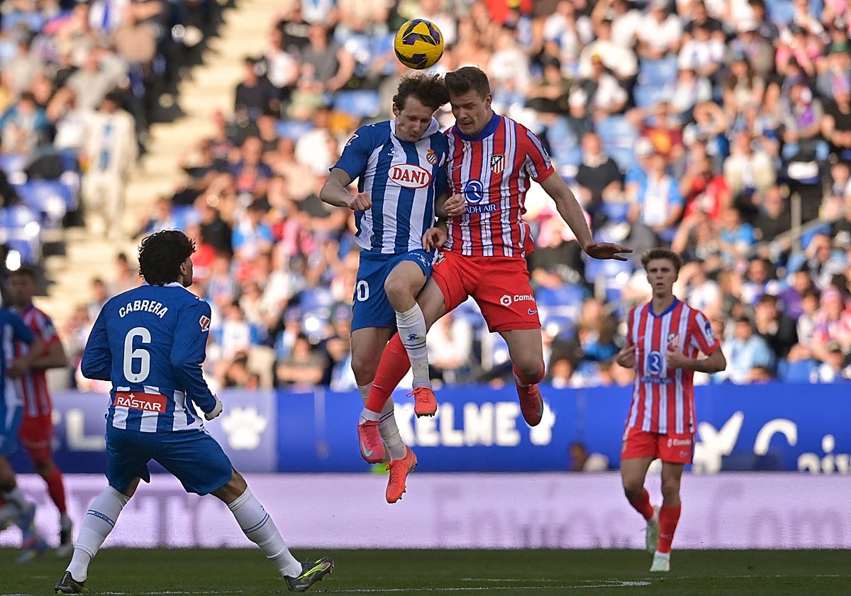 Imagen del Espanyol-Atlético del 29 de marzo en el RCDE Stadium