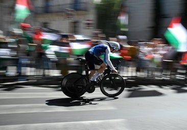 En la curva palestina: «¿Por qué gritan a todos los ciclistas?»