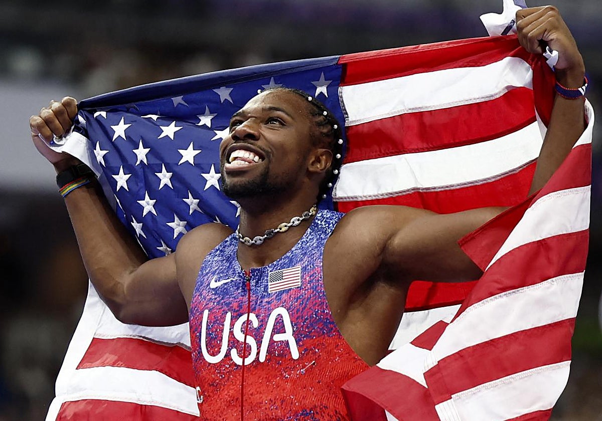 Noah Lyles, en los Juegos de París