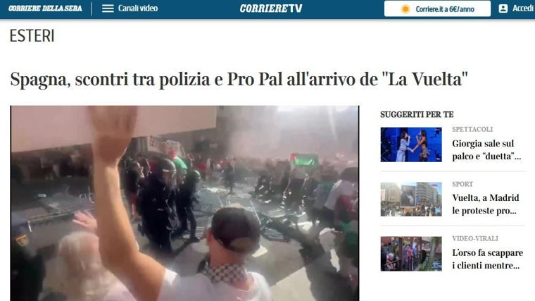 Así se vio en el mundo el abrupto desenlace de La Vuelta: de la culpabiliad de Sánchez al «caos» y al «final escandaloso»