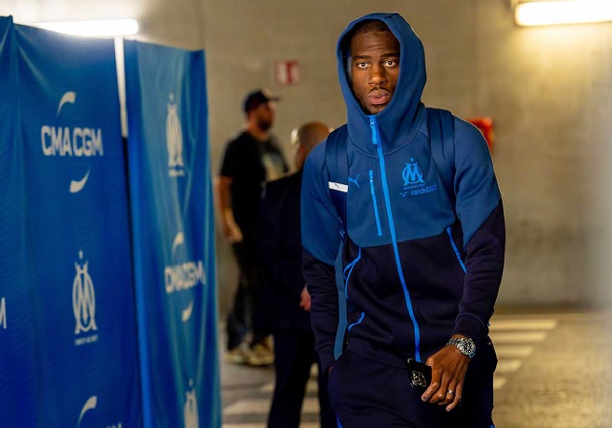 Kondogbia, a la llegada al Véldrome el pasado sábado