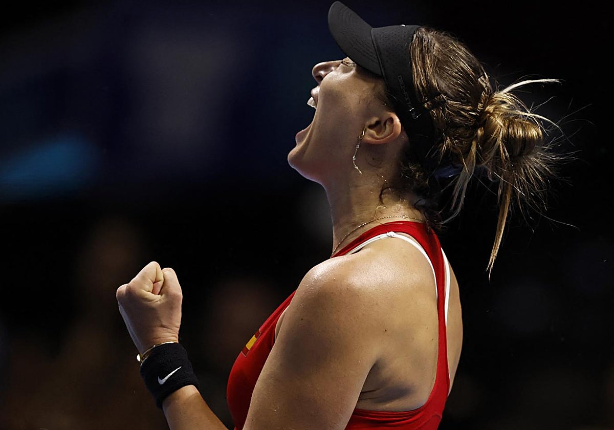 Badosa, durante el partido ante Svitolina