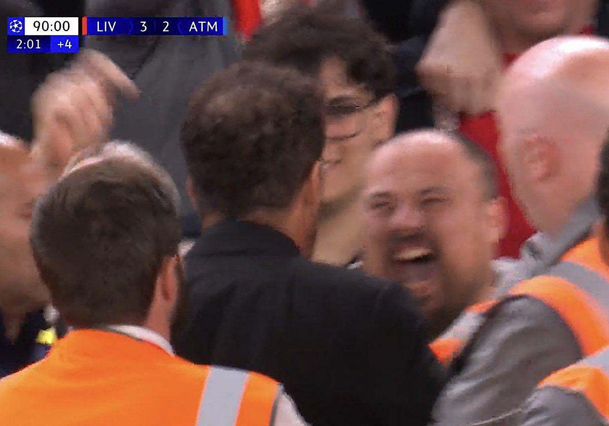 El hincha que se enzarzó con Simeone: «No hubo nada racista ni menciones a las Malvinas, es un cobarde»