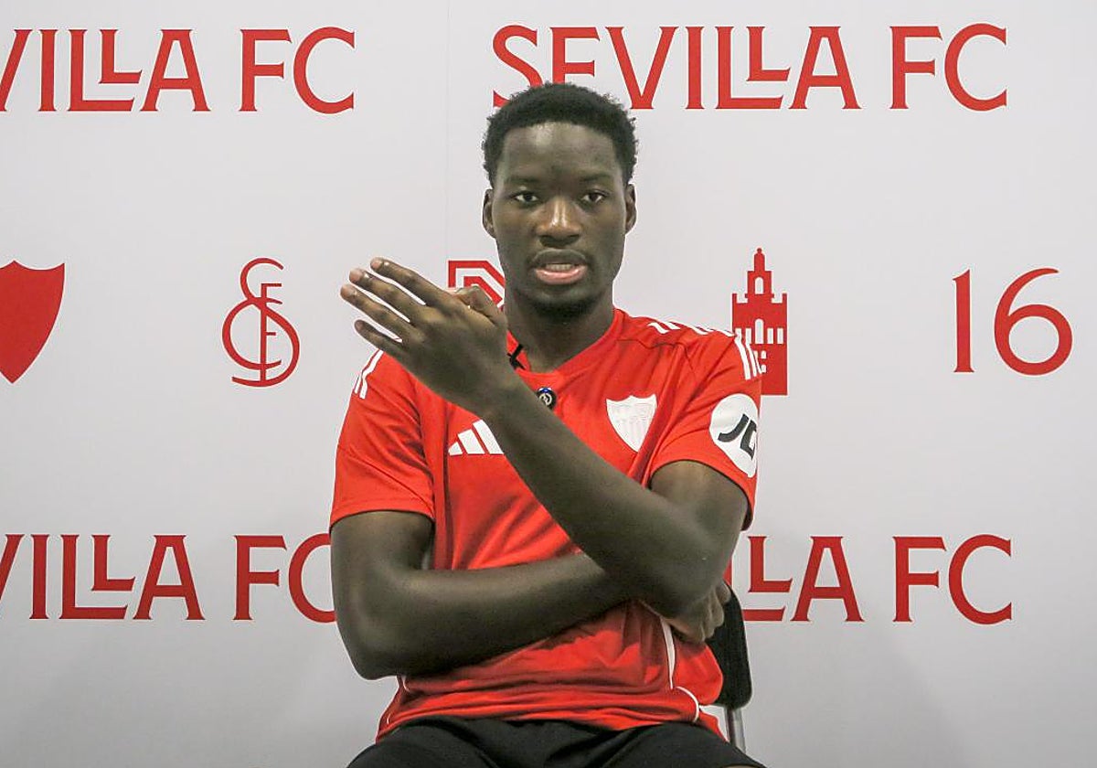 Lucien Agoumé habla para ABC de Sevilla