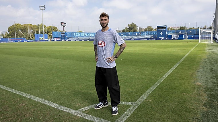 Calero en la Ciudad Deportiva del Espanyol