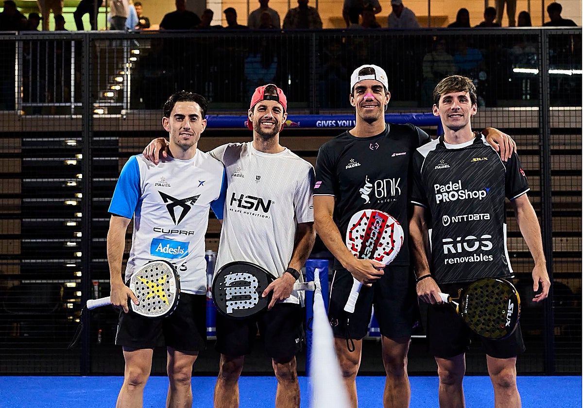 Imagen previa al comienzo del partido