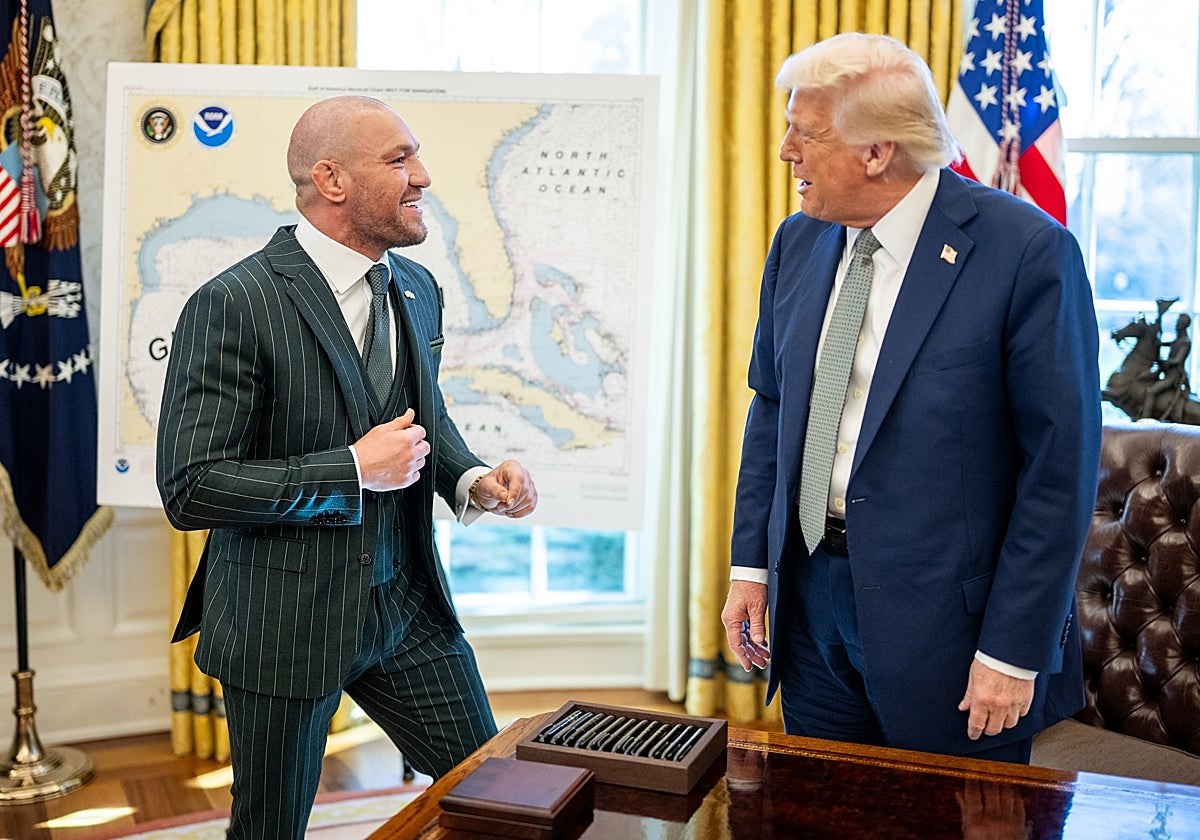 Conor McGregor, con Donald Trump