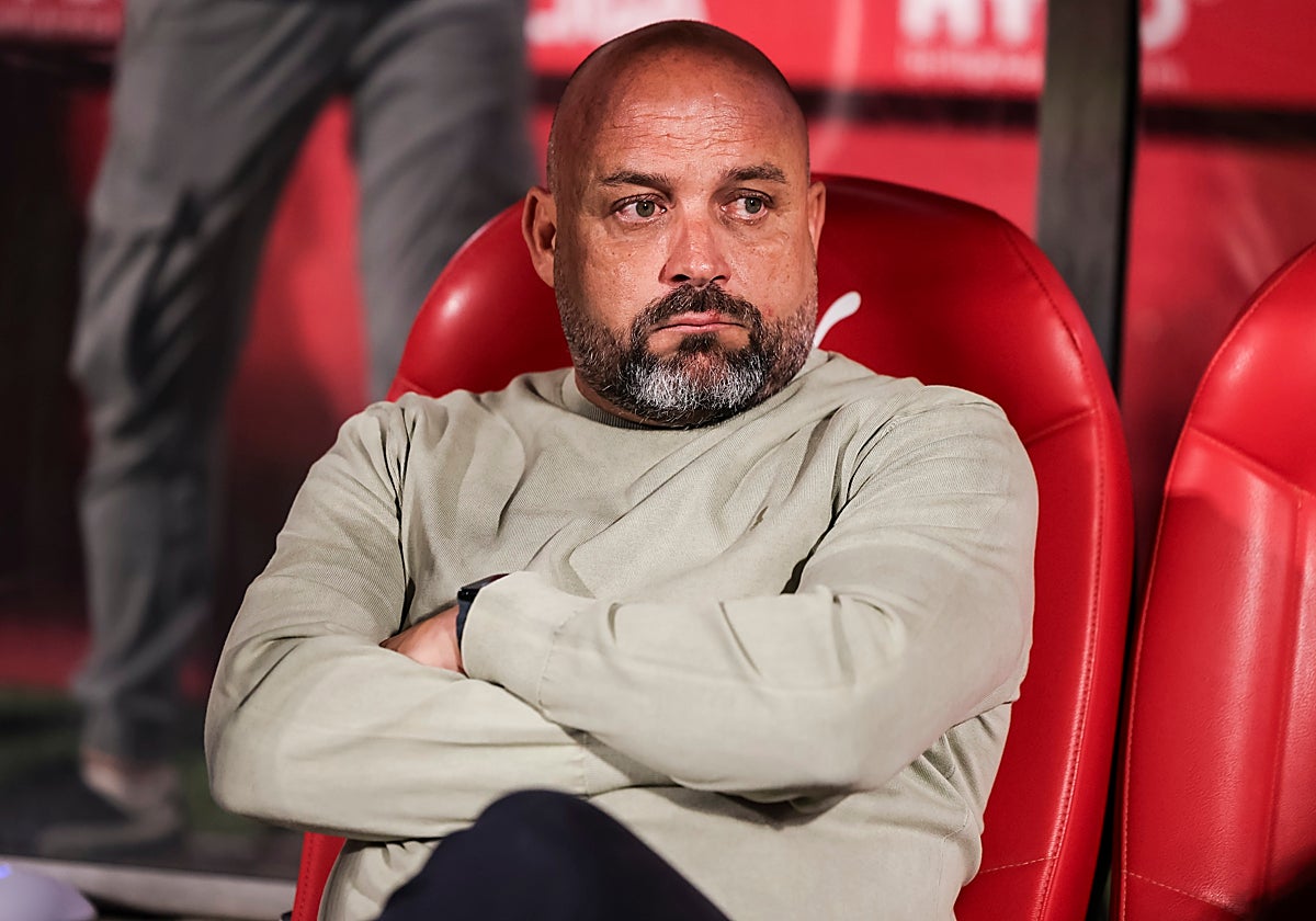Manolo González durante un partido del RCD Espanyol