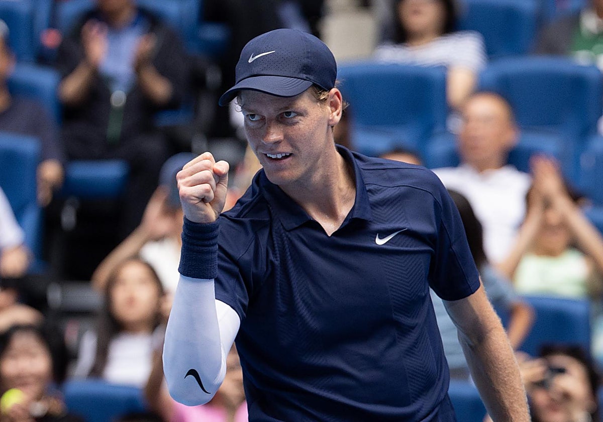 Jannik Sinner, en la final del torneo de Pekín