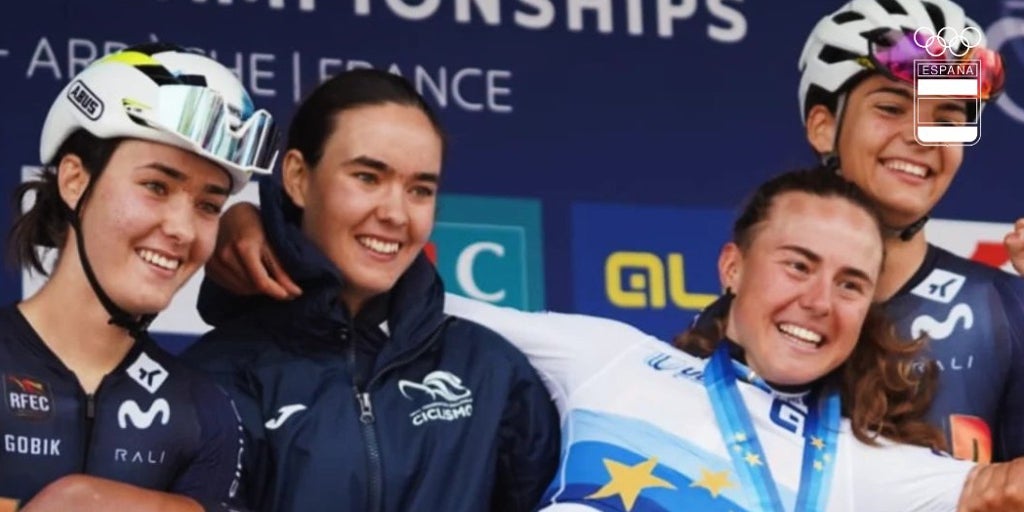 Paula Blasi y Paula Ostiz, campeonas de Europa de ciclismo
