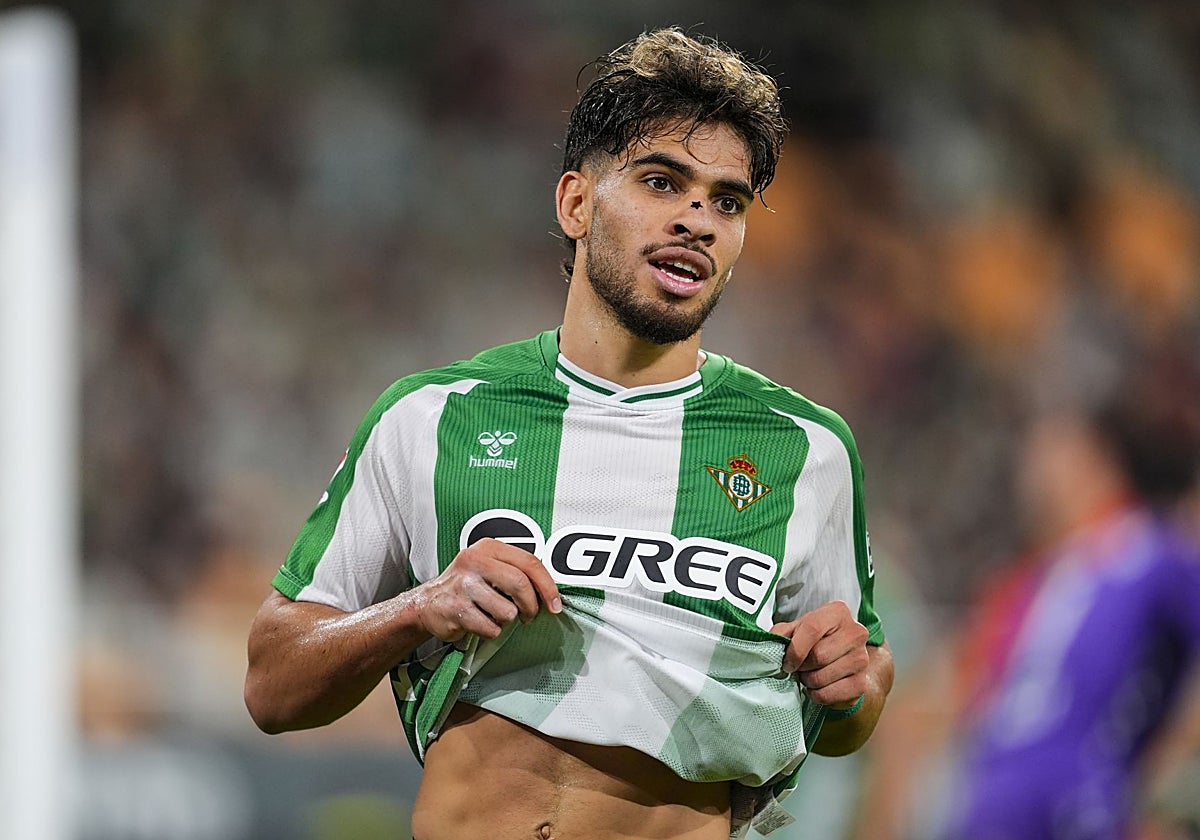 Abde se lamenta de una ocasión ante el Osasuna, tras su gol en el 1 a 0