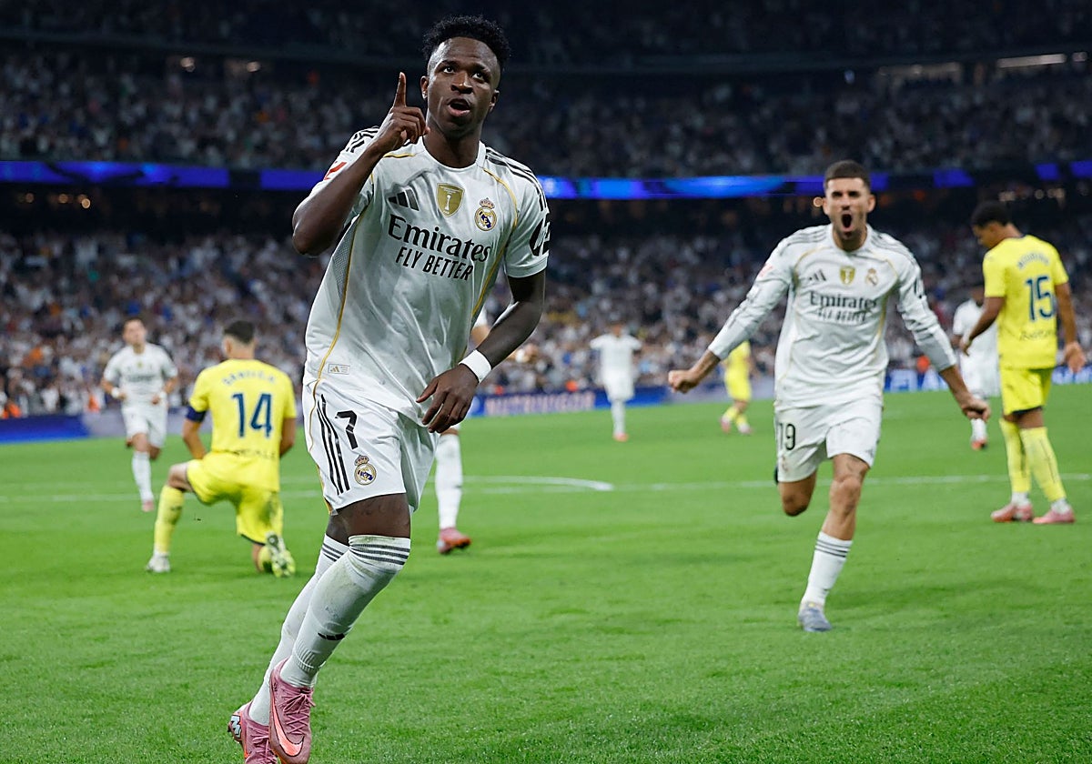 Real Madrid 3 - Villarreal 1: El mejor Vinicius recupera la sonrisa y ...