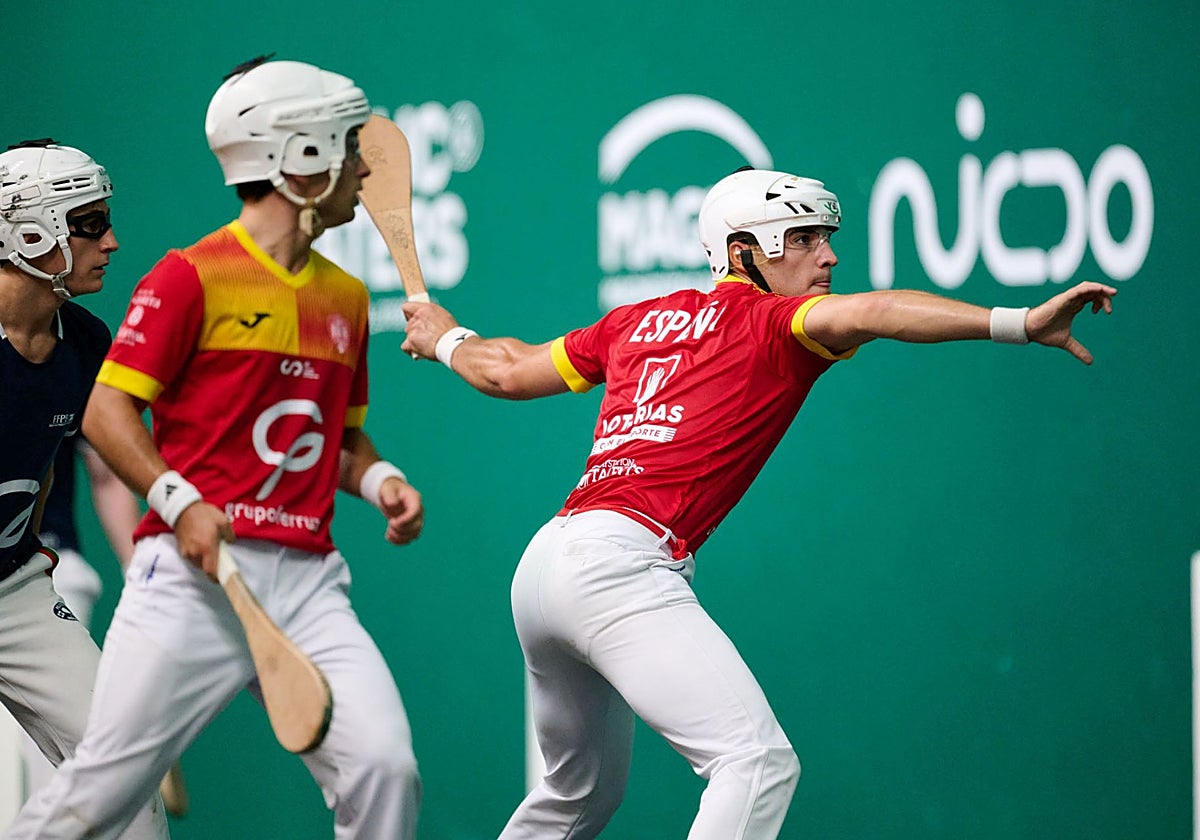 Partido de la selección española de pelota vasca