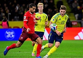 Partido completo para Ricardo Rodríguez en el triunfo de Suiza ante Suecia (0-2)