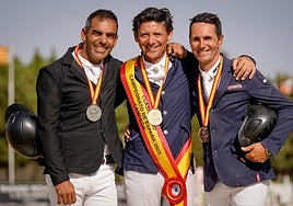 El jinete sevillano Jesús Torres, campeón del Clásico 1,40 metros en el Andalucía October Tour