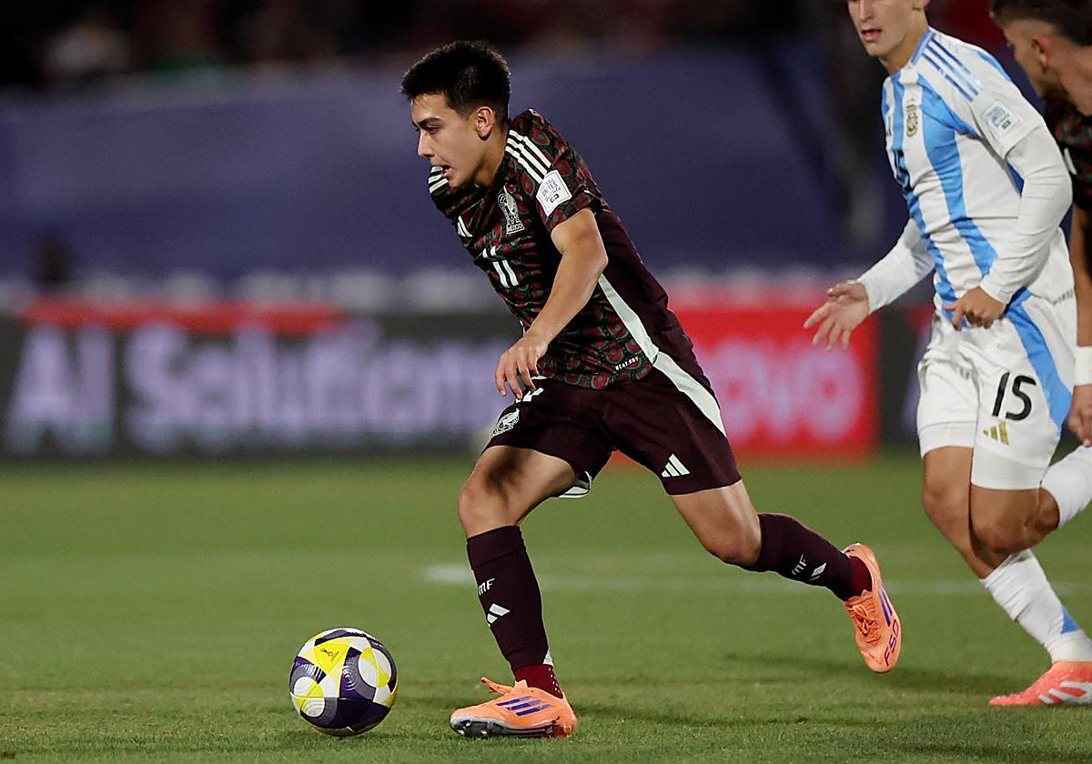 Gilberto Mora, durante el México-Argentina de cuartos de final del Mundial sub-20