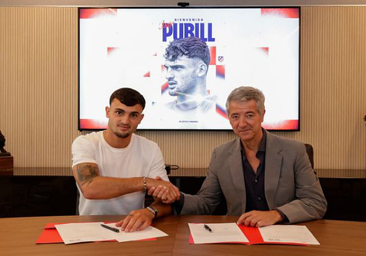 Pubill, con Miguel Ángel Gil