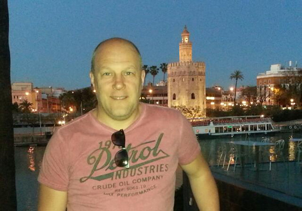 Ronny Gaspercic, exportero del Betis, en una visita reciente a Sevilla