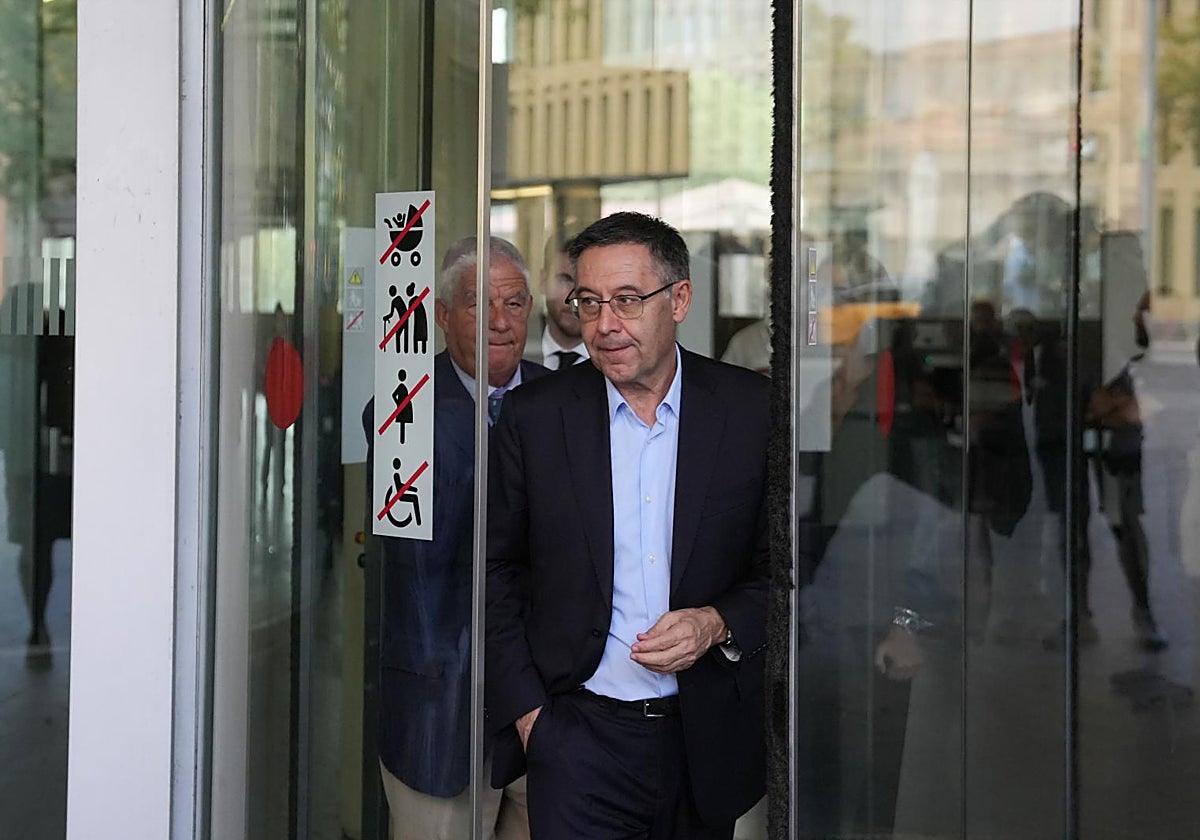 Bartomeu, a su salida de los juzgados, tras declarar por el caso Negreira, el pasado septiembre