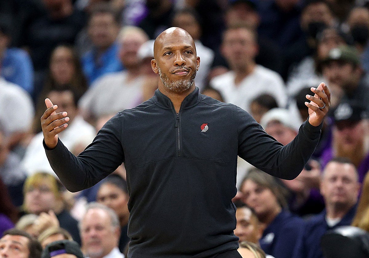 Chauncey Billups, entrenador de los Portland Trail Blazers