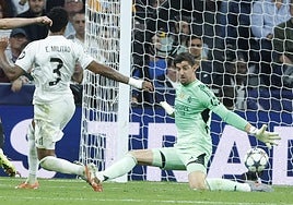 Las paradas infinitas de Courtois: «He aguantado a Vlahovic, me he hecho grande y he tapado bien el espacio»