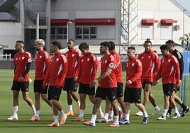 Agoumé trabaja al margen del grupo antes del partido de Copa en Toledo