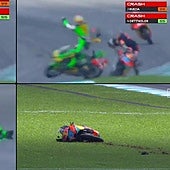 Leve alivio tras el grave accidente en Moto3: Dettwiler, «en estado crítico pero estable» tras ser operado