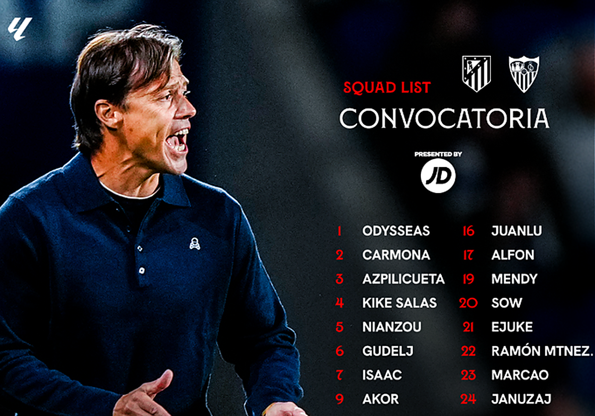 Azpilicueta, Mendy y Nianzou entran en la convocatoria del Atlético - Sevilla