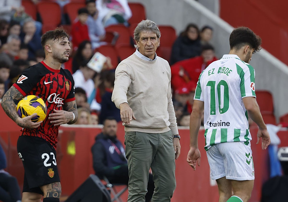 Manuel Pellegrini, en el transcurso del Mallorca-Betis de LaLiga 24-25