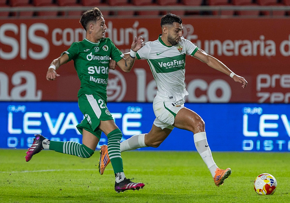 Rafa Mir, durante el reciente duelo de Copa del Rey