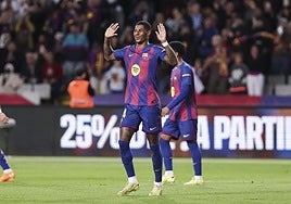 Victoria gris y con Lamine ausente