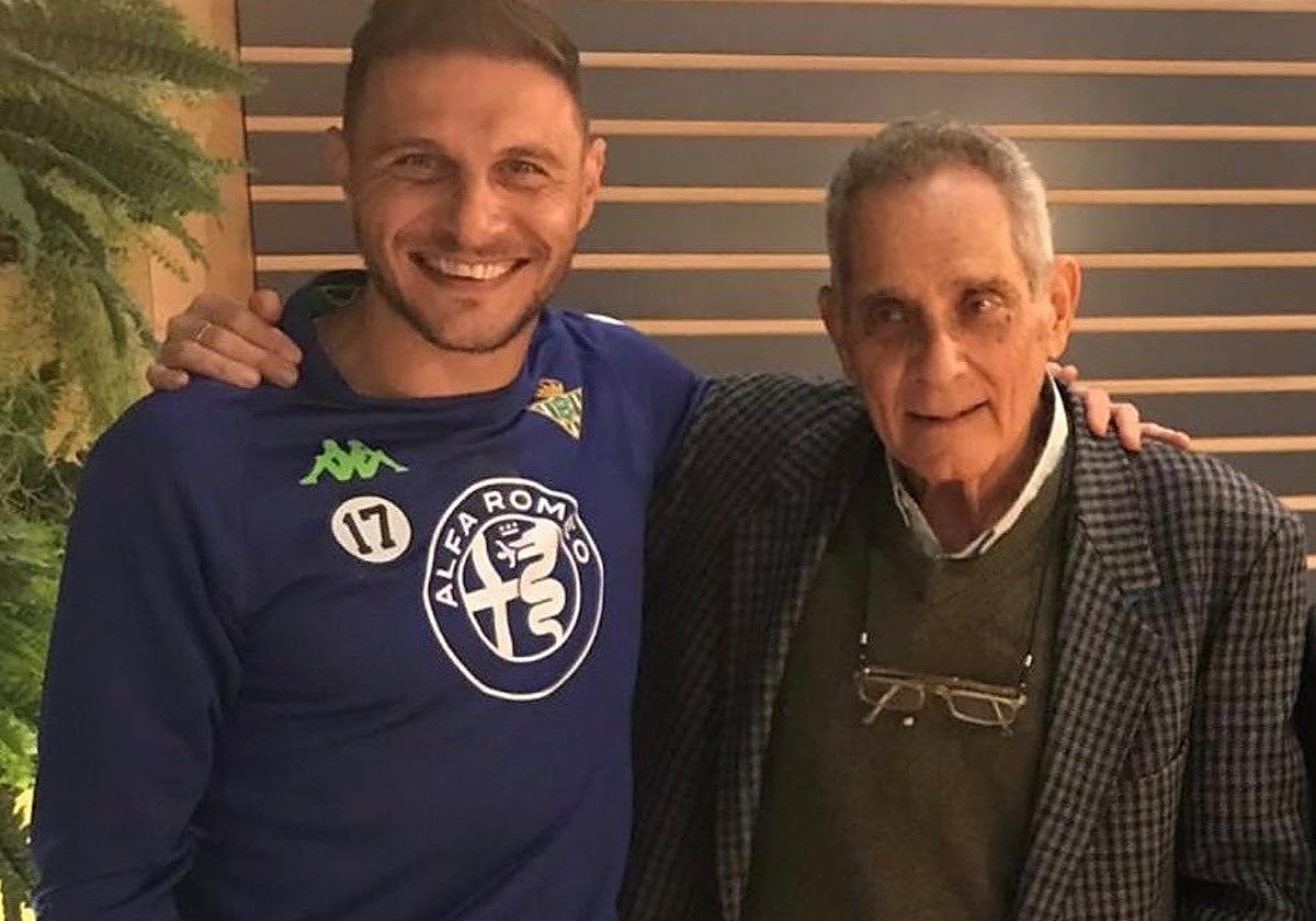 Joaquín Sánchez, con José Antonio García Espejo