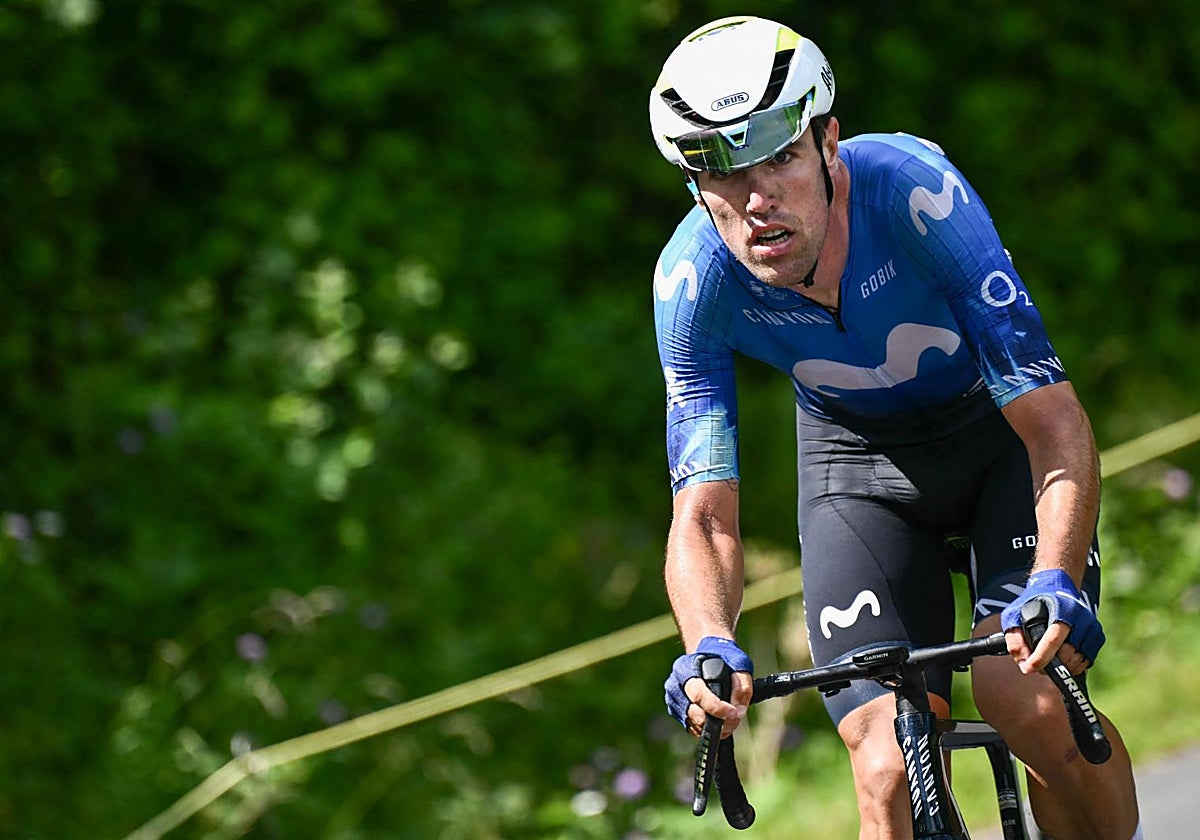 Oier Lazkano, en el Tour